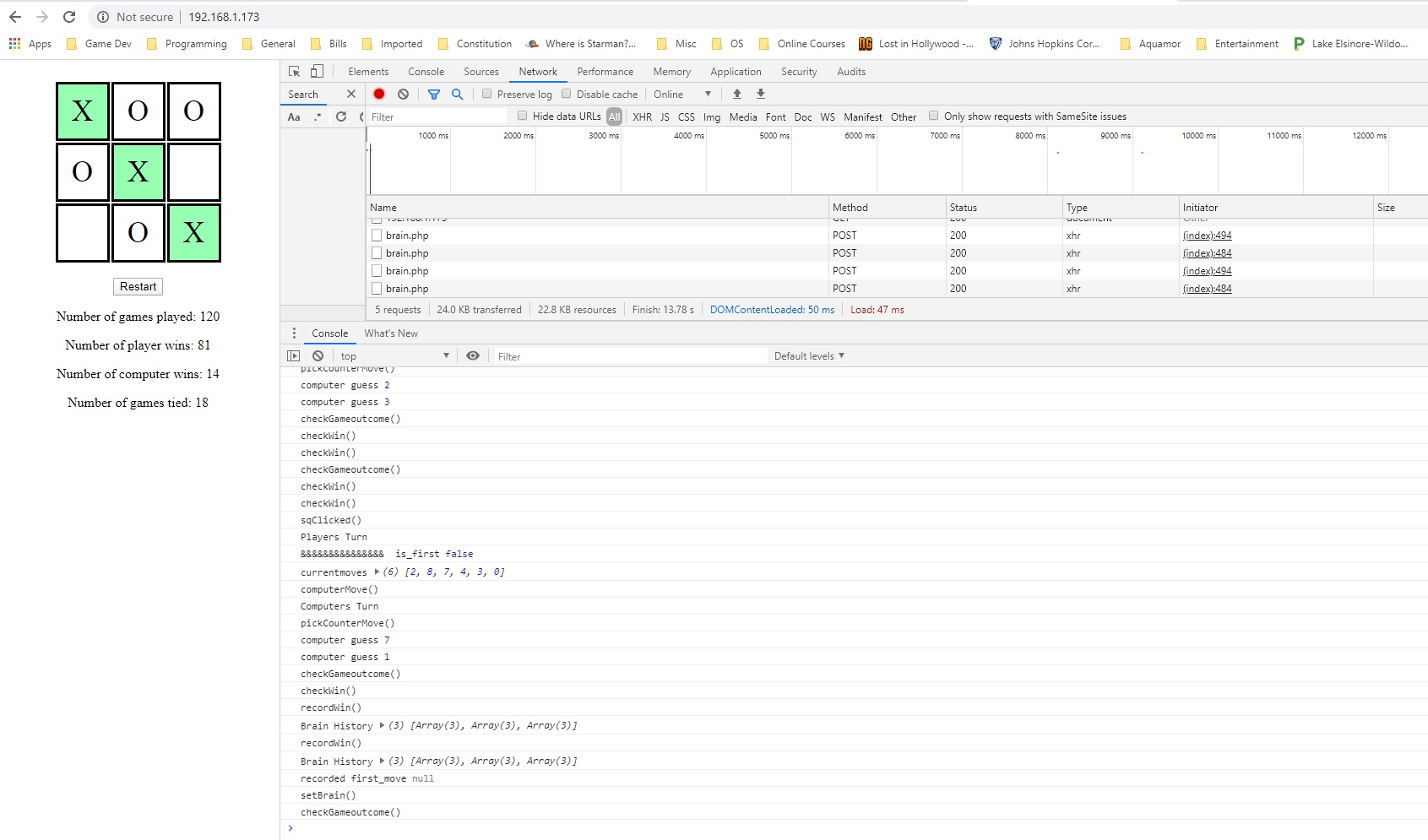 Tic-Tac-Toe Machine Learning Experiment