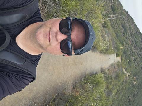 before the spine back trail - Monserate