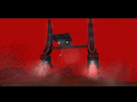 Ship Landing on Mars