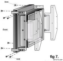 bezel mounting screw location BeeHive replacement industrial lcd monitor